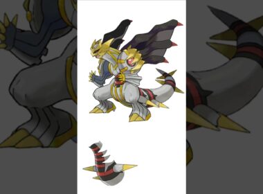 パルキア＋ギラティナ合成。ダークパルキア　#ポケモンフュージョン #改造ポケモン  #伝説のポケモン #最強ポケモン #pokemon