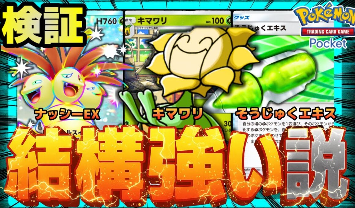 【ポケポケ】キマワリ&ナッシーex、結構強い説を検証。