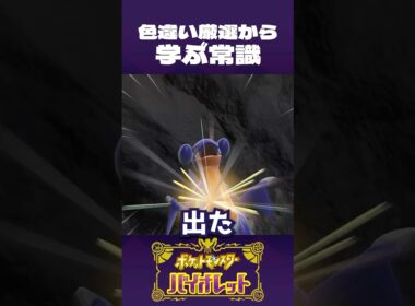 色違い厳選から、学ぶ常識【ポケモンSV】