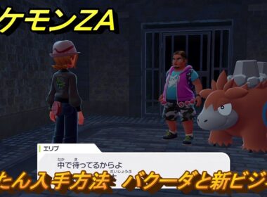 ポケモンＺＡ　もくたん入手方法　バクーダと新ビジネス　サイドミッション０５７　＃２１６　【Pokémon LEGENDS Z-A】