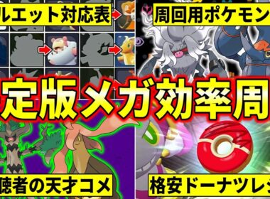 【ポケモンZA】シルエット対応表など『決定版効率メガ異次元周回』を解説します！！！(暴走メガシンカ/スペシャルサーチ/格安ドーナツレシピ etc)【M次元ラッシュ/DLC】