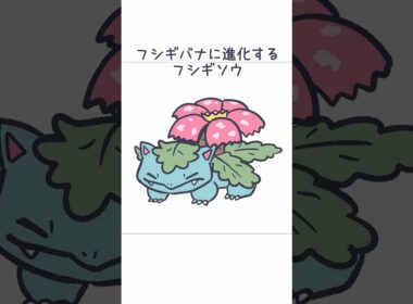フシギバナに進化するフシギソウ #ポケモン #フシギソウ #フシギバナ #pokemon
