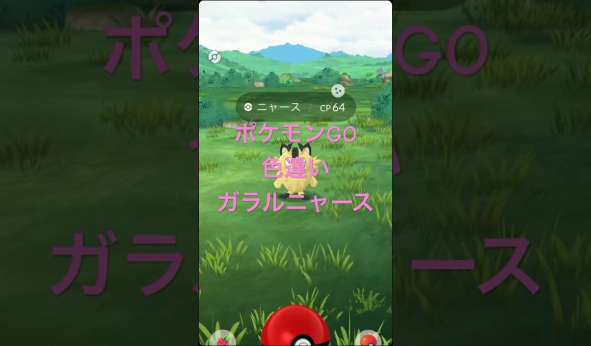 【ポケモンGO】　色違いガラルニャース🐈