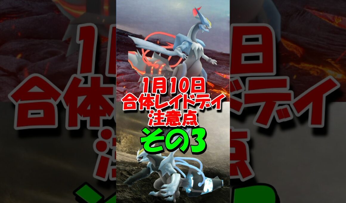 キュレム合体レイドデイで気をつける事3 #ポケモンgo #合体キュレム #レイドデイ #エナジー