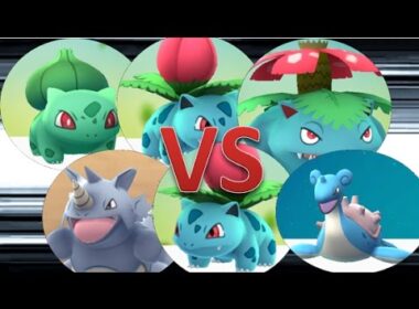 ポケモンGO　ジム戦バトル　フシギダネ・フシギソウ・フシギバナvsサイドン・フシギソウ・ラプラス他