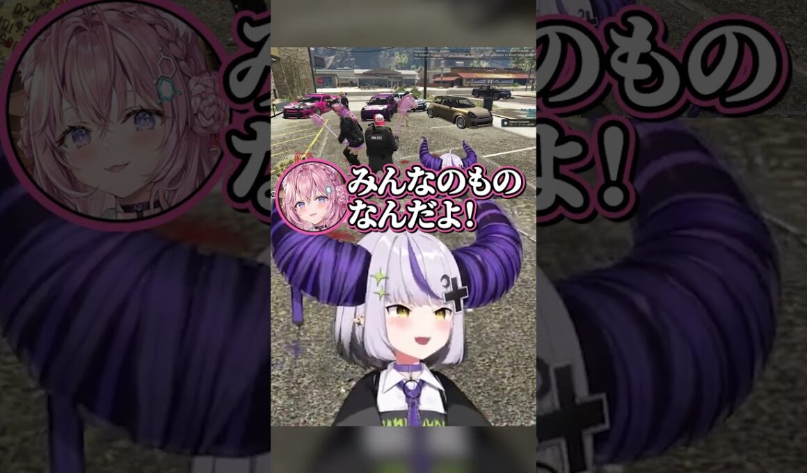 俺の博衣こよりが他の奴と喋るわけないし手も繋いだことないに決まってて草なんだが🤓【#holoGTA/ラプラス・ダークネス//博衣こより/ホロライブ】#shorts