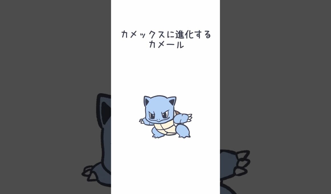 カメックスに進化するカメール #ポケモン #カメックス#pokemon #blasto