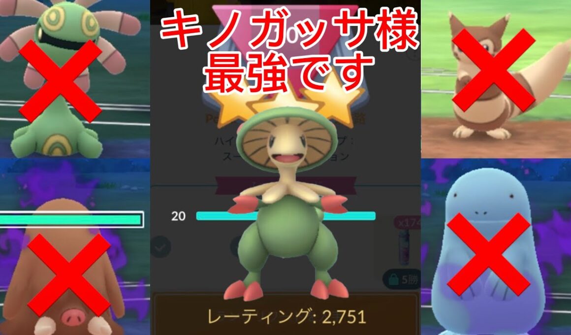 陽光カップはキノガッサが最強です！