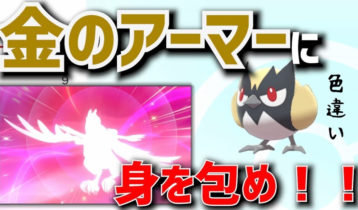 【色違い】黄色ココガラ爆誕！アーマーガアなったら超カッコ良い説【ポケモン剣盾】