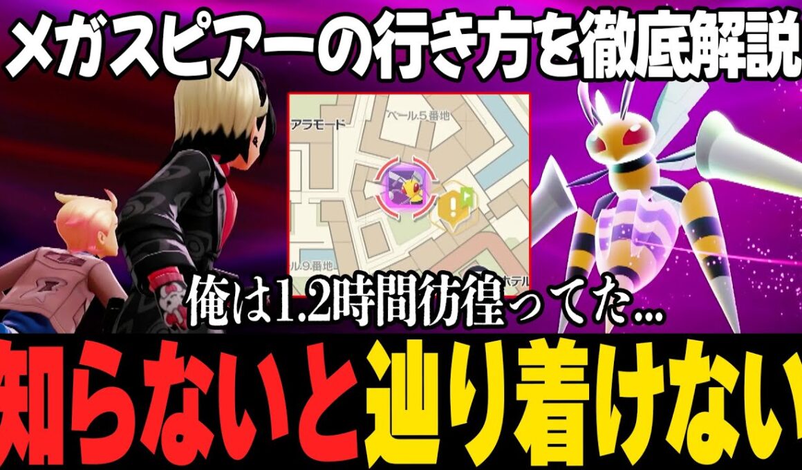 【知らないと詰む】暴走メガシンカ、メガスピアーの場所の行き方。【ポケモンZA】