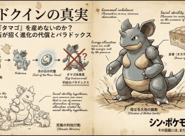 【0031｜ニドクイン】ニドクインはなぜ「タマゴ」を産めないのか？月の石が招く進化の代償とパラドックス