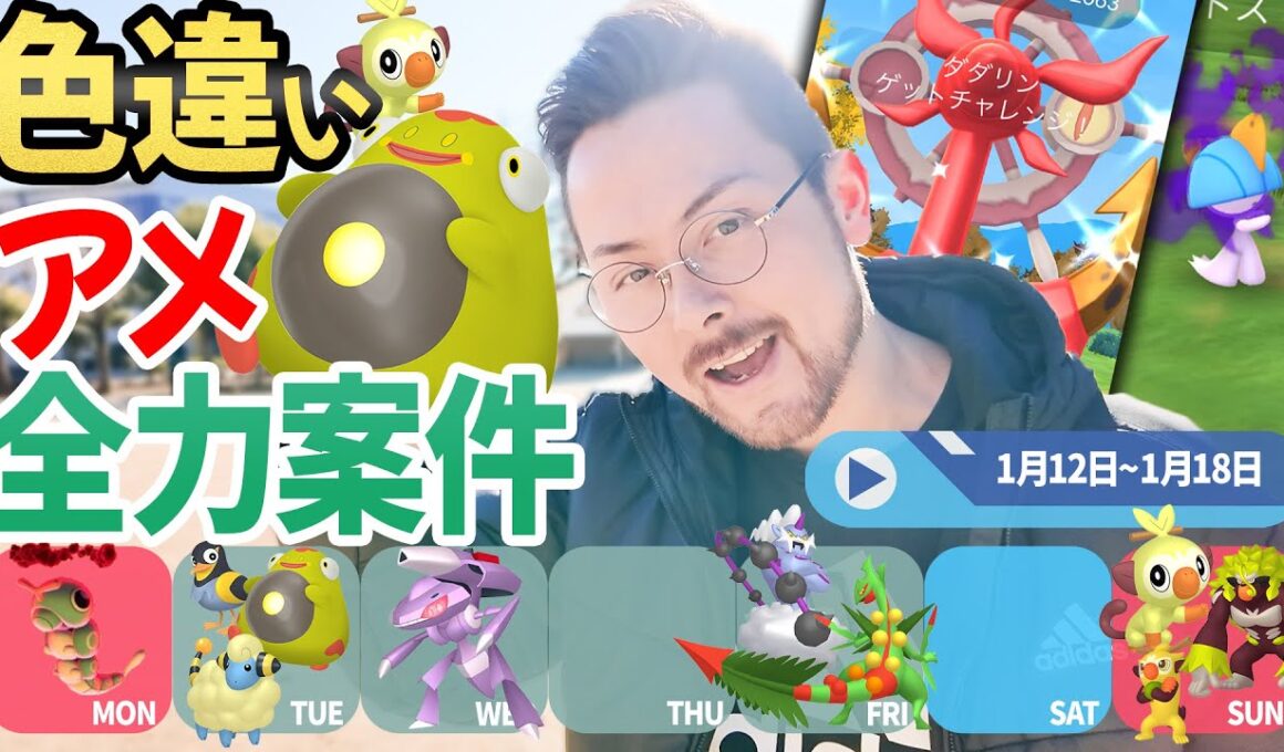 今日中に絶対に！今週は色違い続々！ハラバリー！サルノリ！アメ全力案件！そして念願の色違い…でました！！！【ポケモンGO】