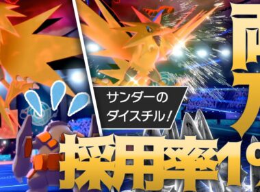 採用率1％の超マイナー型「両刀サンダー」がチンパンすぎて最強すぎる件【ポケモン剣盾】