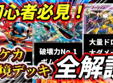 【初心者必見！】ポケカ環境デッキ解説シリーズ第一弾！【メガルカリオex / ドラパルトex / フーディン】【ポケモンカード】