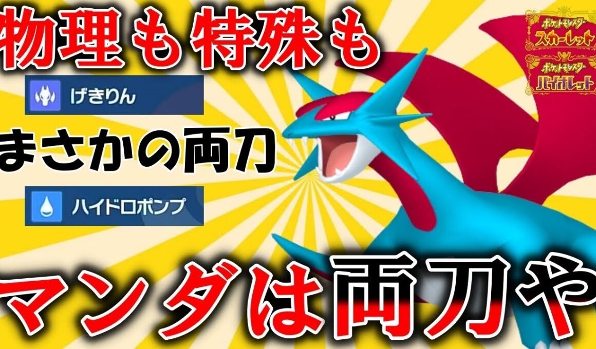 【マンダは両刀】物理も特殊も出来る両刀ボーマンダを使ってみた【#ポケモンsv 】【#碧の仮面 】【#藍の円盤 】
