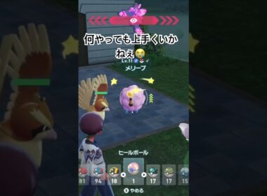 ZA🔰色メリープ確定イベでさすらいポッポに邪魔されて泣いた( ᐛ ) #ポケモン #ポケモンza  #ポケモン色違い