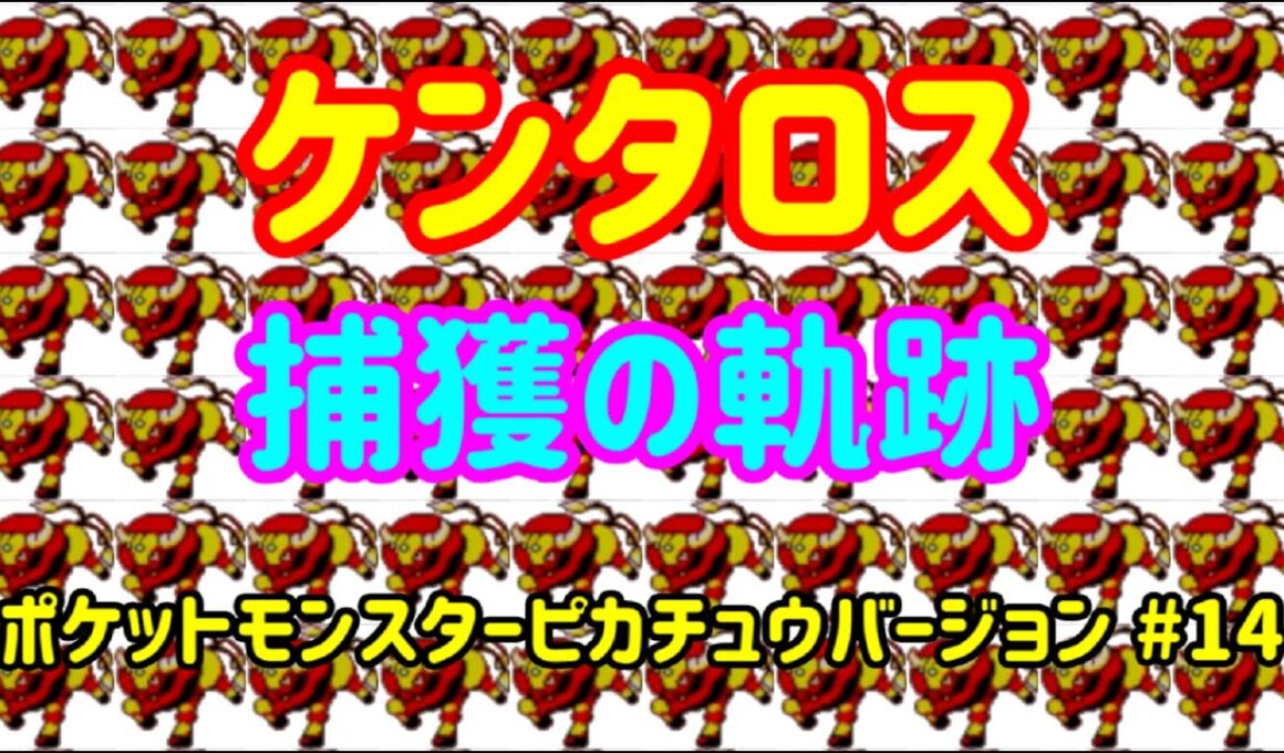 初代ケンタロス捕獲の軌跡【ポケットモンスターピカチュウバージョン#14】