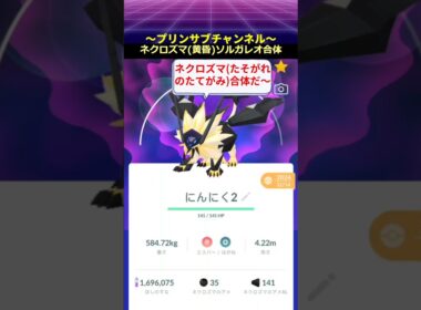 【合体できた】 #ネクロズマ ( #たそがれのたてがみ ）#ソルガレオ #ポケモンgo with #茅原実里 / #ParadiseLost #pokemongo #日食ネクロズマ