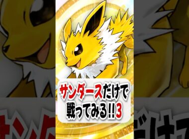 【検証】意外すぎる結果に！サンダースだけで戦ってみる！【ポケポケ】