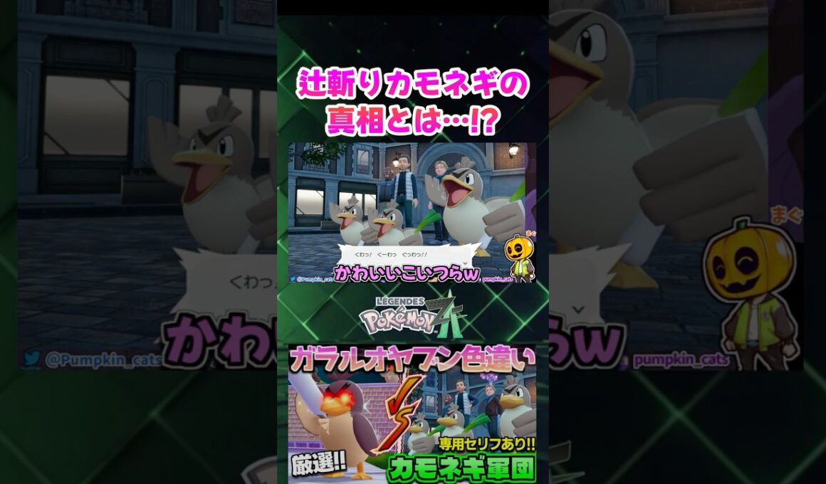 【ポケモンZA】オヤブンカモネギvsオヤブンガラルカモネギ!? 辻斬りカモネギの正体が意外すぎるｗ【色違い厳選】【切り抜き】 #shorts