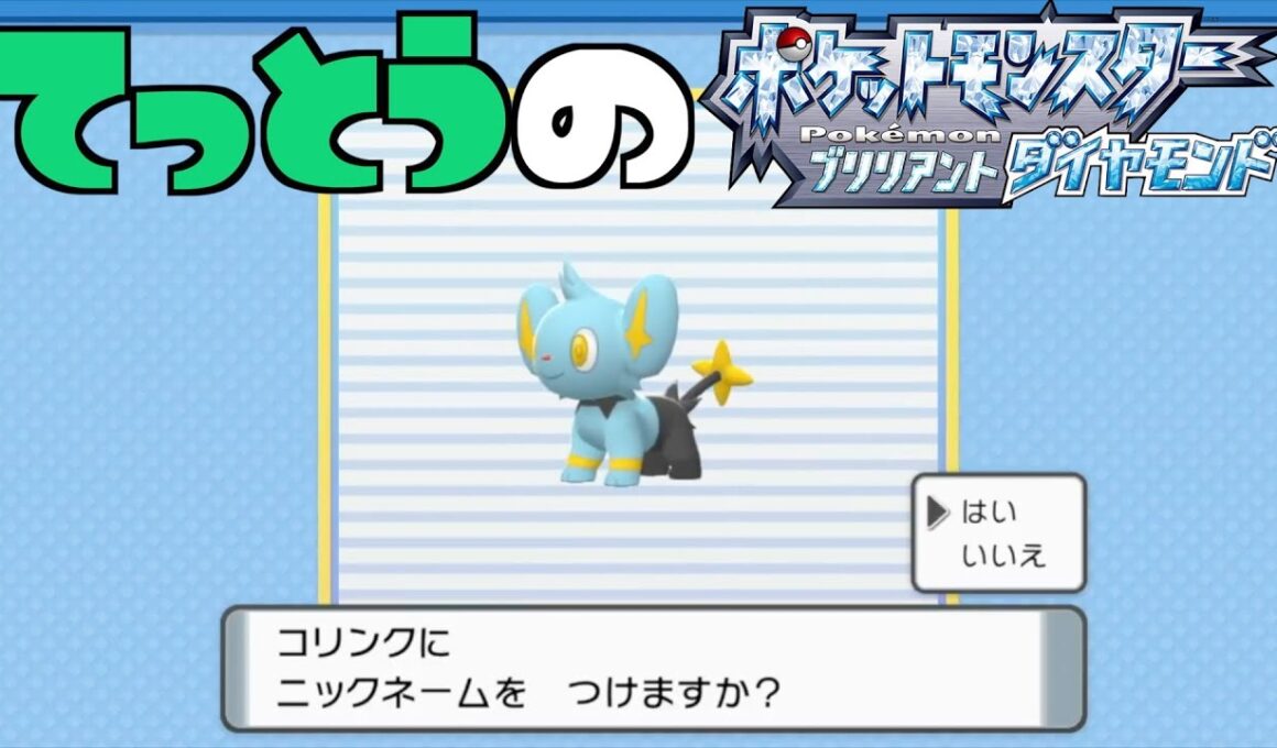 【鉄塔さん ポケモン ダイパ】「コリンク」にニックネームをつける。【命名集】