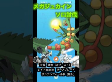 メガジュカインレイド(合体キュレムver)#pokemongo #メガジュカイン#キュレム #ポケモンgo
