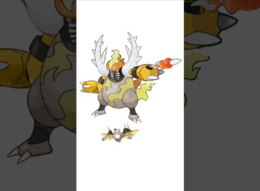 ブーバーン＋メガカイロス。ツノミサイル　#ポケモンフュージョン #新メガ進化 #色違いポケモン #伝説のポケモン #改造ポケモン