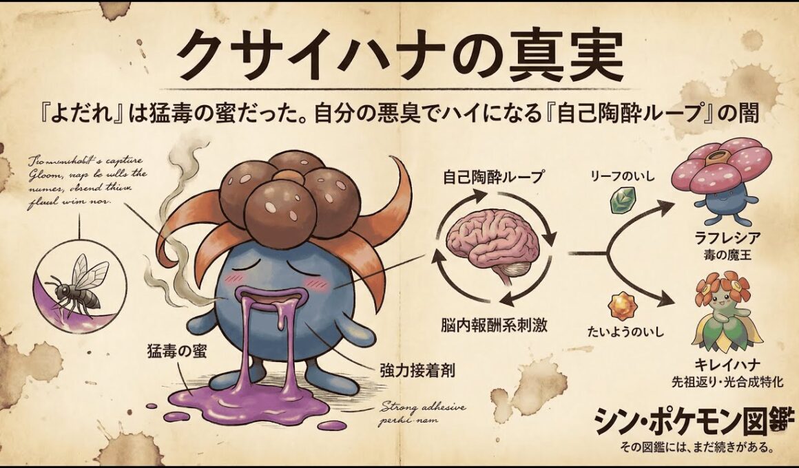 【0044｜クサイハナ】クサイハナの「よだれ」は猛毒の蜜だった。自分の悪臭でハイになる「自己陶酔ループ」の闇