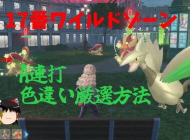【ひかおまなし】17番ワイルドゾーンエアームドのA連打色違い厳選方法【ポケモンZA】【ゆっくり実況】