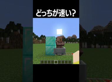 どっちが速い？#shorts  #minecraft