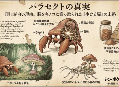【0047｜パラセクト】パラセクトの「目」が白い理由。脳をキノコに乗っ取られた「生ける屍」の末路
