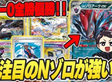 【ポケカ】tier1候補！新レギュ大会を全勝優勝したNのゾロアークexは、環境トップのドラパに激強！？【カードラッシュ杯】