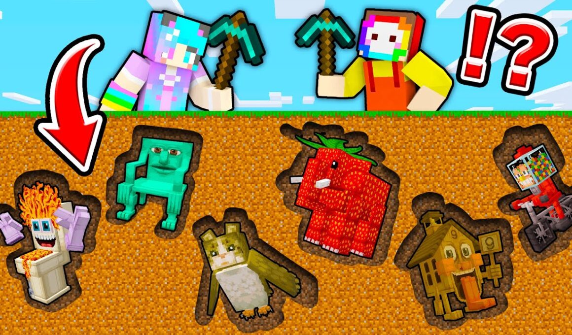 超激レアブレインロットを掘ろうとした結果！？【まいくら・マインクラフト・トゥントゥントゥンサフール/トララレロ トラララ/ITALIAN BRAIN ROT】