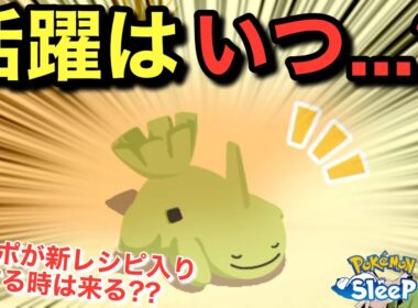 生姜も後回しで良さそう(でもヨーギラスは欲しい)【ポケモンスリープ】無課金リサーチ919/904日目