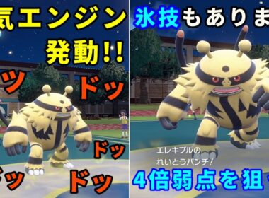 電気エンジンによって加速する「エレキブル」を活躍させたい！【ポケモンSV】