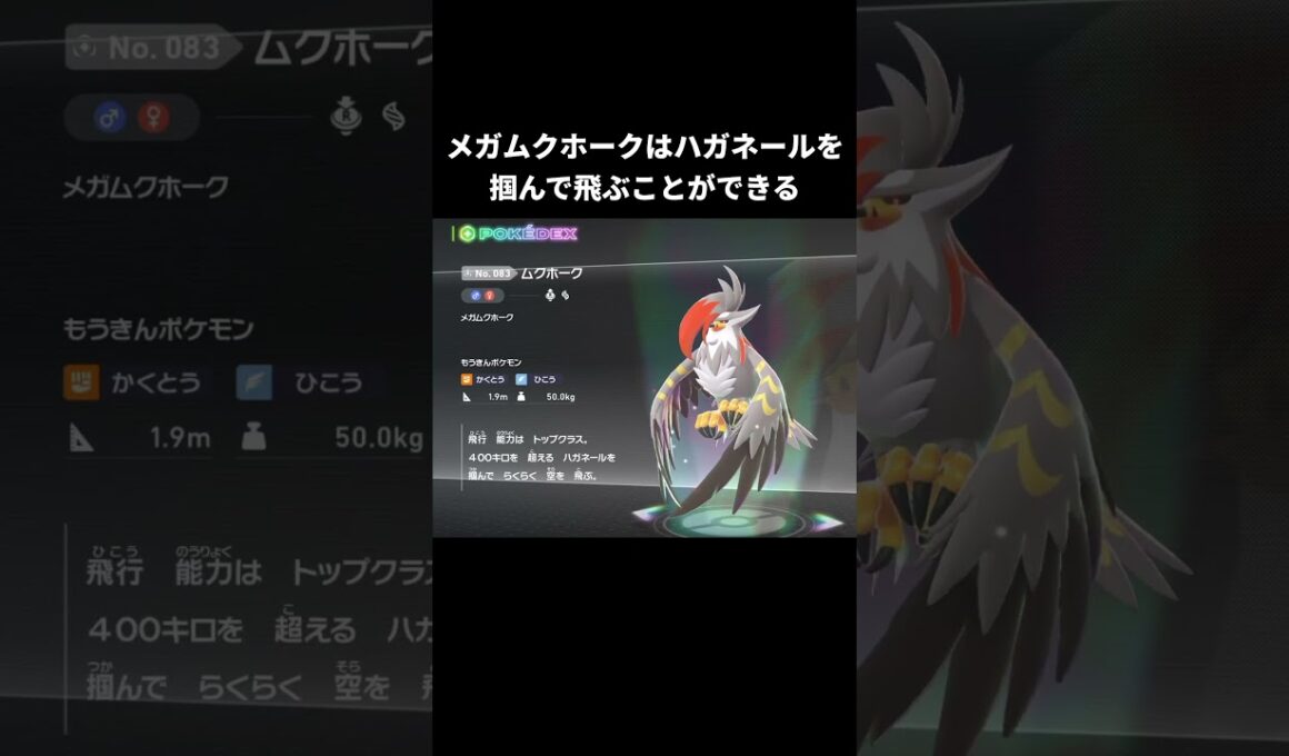 メガムクホークの小ネタ【ポケモンZA】