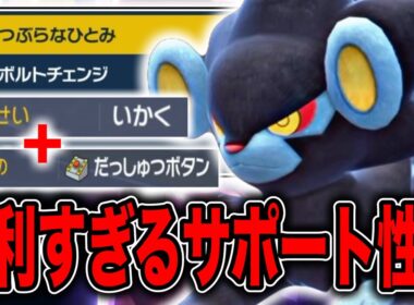 有利対面を簡単に作れる全力サポート型レントラーが優秀すぎる！！【ポケモンSV】