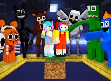 有名モブだらけのワンブロックを本気でクリアしようとした結果！？【まいくら・マインクラフト・レインボーフレンズ/スプランキー/ハギーワギー/カートゥンキャット/99日間】