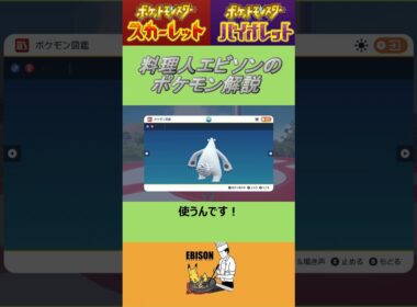 エビソンのポケモン解説223　#ポケモン #ポケモンsv #スカーレットバイオレット #ツンベアー