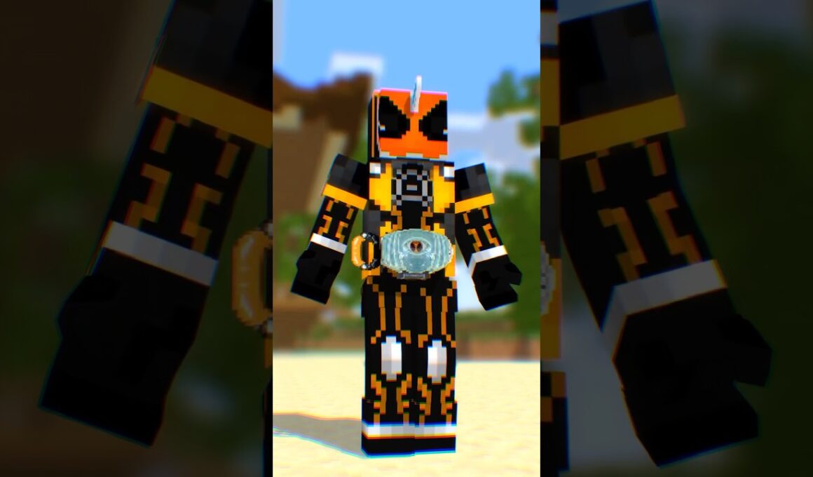 マイクラ世界の仮面ライダーゴースト　#shorts
