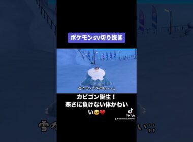 近づくとフワフワな毛並みが見えてとても萌えです！！！！！#ポケモン #ポケモンSV #カビゴン #ゴンベ #ゲーム実況 #Switch