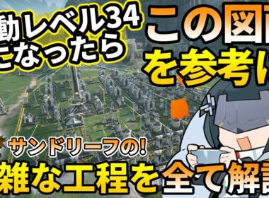 【エンドフィールド】サンドリーフをGETしたらこの図面で行け!行動レベル34からの最強レイアウトを紹介!【図面配布】【アークナイツ】#アークナイツエンドフィールド #エンドフィールド