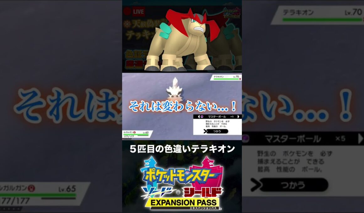 ５匹目の色違いテラキオンと邂逅した男【ポケモン剣盾】
