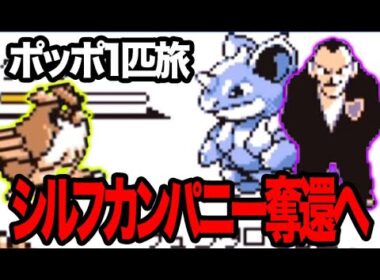 #15【ポケモン青】行くぞサカキ。シルフカンパニー最終決戦！【ポッポ1匹旅】