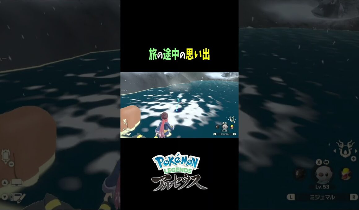 『Pokémon LEGENDS アルセウス』 旅の途中に最高の思い出...ミジュマル可愛すぎだろ‼ #shorts