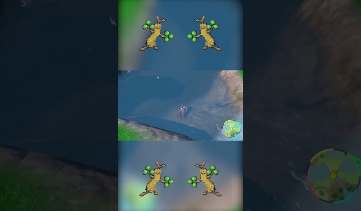 逃げることに必死すぎるウソッキー  #shorts　#ポケモンsv　#碧の仮面