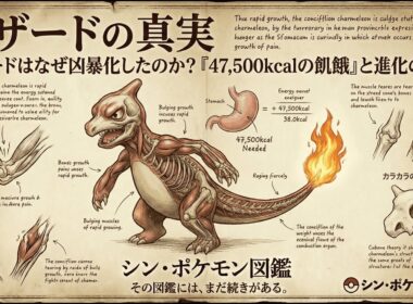 【0005｜リザード】リザードはなぜ凶暴化したのか？「47,500kcalの飢餓」と進化の激痛