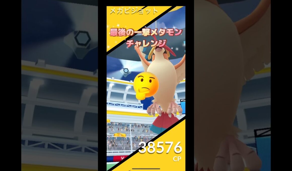 メガピジョット最後の一撃メタモンで狙ってみた😤