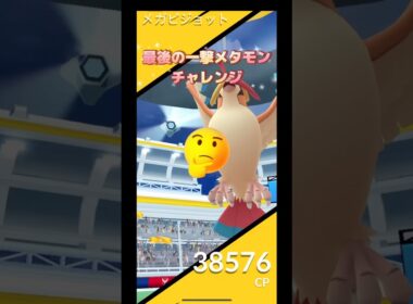 メガピジョット最後の一撃メタモンで狙ってみた😤