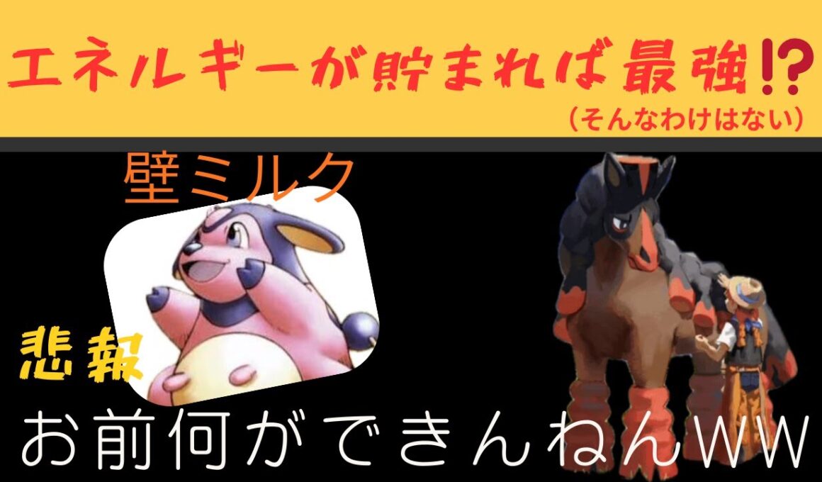 【悲報】ミルタンク×バンバドロの牧場コンビとかいうゴミデッキと言わざるを得ない（がち）